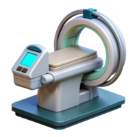 coveted avant-garde Advanced medical scanner with digital display and sensors with Transparent Background expertly shot png