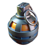 dramatic classic Futuristic grenade, digital timer, explosive core with Transparent Background high resolution png