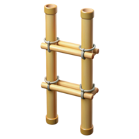 beautiful gothic Professional render, hyper-specific, isolated cutout of a single, bamboo scaffolding pole with Transparent Background handcrafted png