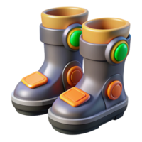 breathtaking melancholic urban Gravity boots with magnetic soles and power indicator with Transparent Background elite png
