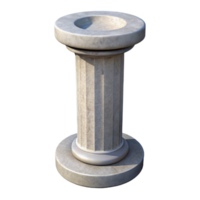 dazzling artistic Professional render, hyper-specific, isolated cutout of a single, reinforced concrete column with Transparent Background crisp png