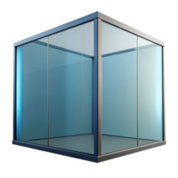 dramatic unparalleled Professional render, hyper-specific, isolated cutout of a single, glass curtain wall panel with Transparent Background png
