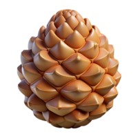 captivating dynamic coastal Concept art style, isolated cutout of a single, unopened pine cone, displaying textured scales and natural resin with Transparent Background gallery standard png