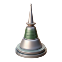 alluring tranquil impressionist Empire State Building antenna spire, with Transparent Background genuine png