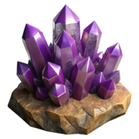 extraordinary modern A Cluster of Amethyst Crystals Growing on genuine png