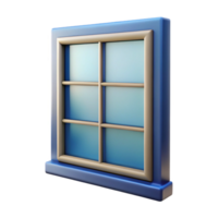 celebrated avant-garde Single window pane with frosted glass with Transparent Background sharp png