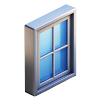 dynamic breathtaking Single window pane with frosted glass with Transparent Background crisp png