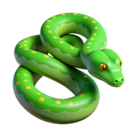 exemplary victorian A slithering green tree python, with Transparent Background masterfully captured png