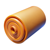 dramatic pristine Roll of insulation material with Transparent Background masterfully captured png