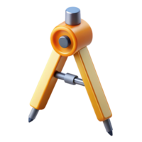 dynamic dramatic Architect's drafting compass with Transparent Background impeccable png