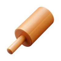 dynamic dazzling Single wooden dowel with Transparent Background flawless png