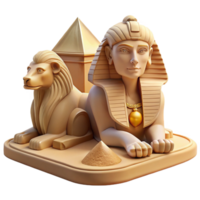 dramatic rustic A Mystical Sphinx with the Head of a high quality png