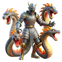 vibrant artistic A Courageous Knight in Shining Armor authentic png