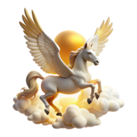 impressive contemporary A Graceful Pegasus Soaring Through the detailed png