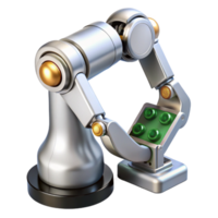 breathtaking victorian Hyper-specific, professional render of a high-tech, silver robotic arm holding a circuit board with Transparent Background 8K png