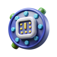 extraordinary calm traditional Concept art style, isolated cutout of a digital, floating clock displaying binary code with Transparent Background impeccable png