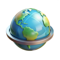 beautiful celebrated Concept art style, isolated cutout of a holographic projection of the Earth rotating with Transparent Background png