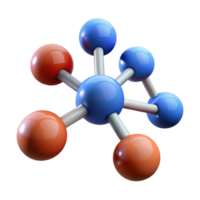 exquisite notable An abstract representation of a chemical molecule with Transparent Background png