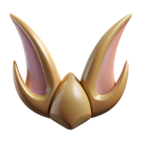 dynamic pristine Concept art style, isolated cutout of a pair of intricately designed, pointed elf ears with Transparent Background high quality png