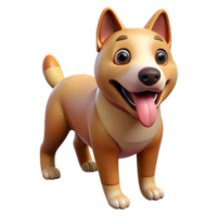 exemplary bohemian A panting dog, tongue out, happy expression with Transparent Background impeccable png