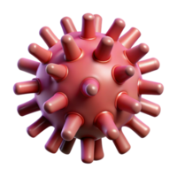 energetic fascinating A stylized, abstract virus particle with spiky protrusions with Transparent Background elite png