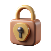 exquisite nostalgic avant-garde A lock, vintage design, abstract illustration with Transparent Background elite png