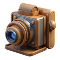 dramatic surreal Photorealistic, hyper-specific professional render of a vintage camera with bellows with Transparent Background professional png