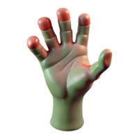 breathtaking futuristic A realistic rendering of a zombie hand reaching out with Transparent Background flawless png