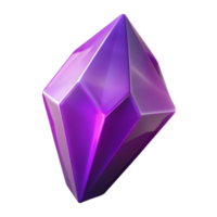 beautiful mid-century Photorealistic, isolated cutout of a single, glowing crystal shard, amethyst, jagged edges with Transparent Background perfect clarity png