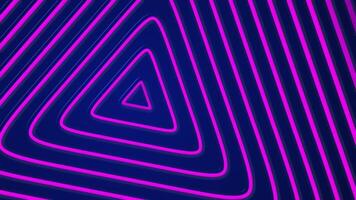 Abstract background with a neon pink and blue geometric pattern of concentric triangles radiating outwards. Full HD and looping modern stylish animation. video