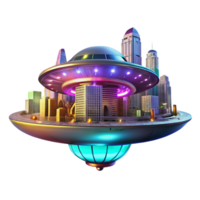 serene vintage A Futuristic Vehicle Resembling a Flying detailed png