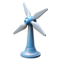 calm glorious Wind turbine blade rotating with Transparent Background 8K png