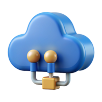 elegant memorable Cloud computing data icon with Transparent Background png