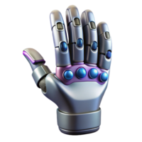 enchanting melancholic renaissance Professional render, photorealistic, isolated cutout of a single, advanced cybernetic prosthetic hand Hyper-specific with Transparent Background detailed png