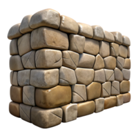 ethereal pristine Stone wall rough texture, with Transparent Background masterfully captured png