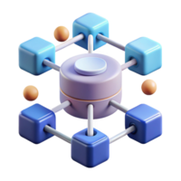 captivating impressionist Big data, network connections visualization with Transparent Background artisan png