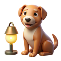 serene classic A Loyal Dog Gazing Adoringly at Its high resolution png