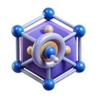 dazzling urban Quantum computing qubit icon with Transparent Background luxury png