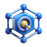 exquisite renaissance Quantum computing qubit icon with Transparent Background premium png