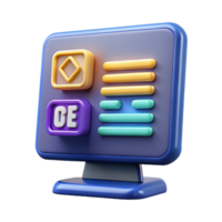 enérgico Maravilhoso Programas desenvolvimento, código em tela com transparente fundo precisão png