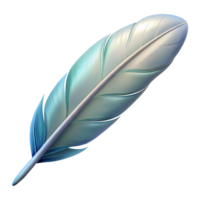 acclaimed victorian A single feather, light and airy with Transparent Background sharp png