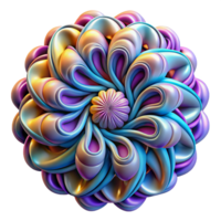 vibrant traditional A Complex Fractal Pattern with Infinite professional png