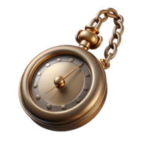 ethereal splendid Photorealistic, ultra-detailed, isolated cutout of a vintage pocket watch with chain with Transparent Background elite png