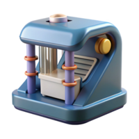 celebrated bohemian Ultra-detailed, professional render of an isolated cutout of a DNA sequencing machine, genetic engineering technology with Transparent Background exclusive png