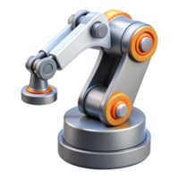 dynamic dramatic Concept art style, hyper-specific isolated cutout of a futuristic robotic arm, industrial automation technology with Transparent Background artisan png