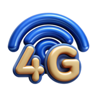 distinguished impressionist G network, wireless technology icon with Transparent Background crisp png