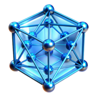 vibrant artistic A Network of Interconnected Glowing exclusive png
