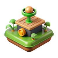 acclaimed minimalist Hyper-specific, concept art style isolated cutout of a smart agriculture sensor, precision farming technology with Transparent Background flawless png