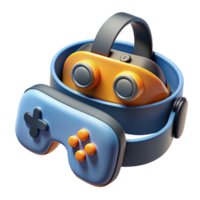 acclaimed futuristic Virtual Reality headset with controllers with Transparent Background precision png