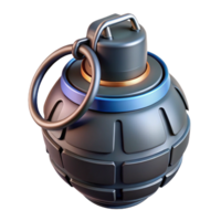 elegant melancholic mid-century Isolated cutout of a photorealistic, ultra-detailed professional render of a single cyberpunk grenade with visible wiring with Transparent Background museum quality png
